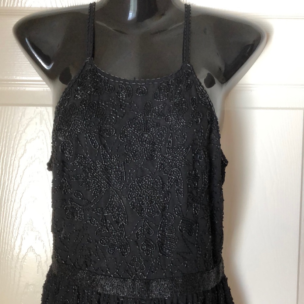 Ecote Fully Beaded Black Jumpshort